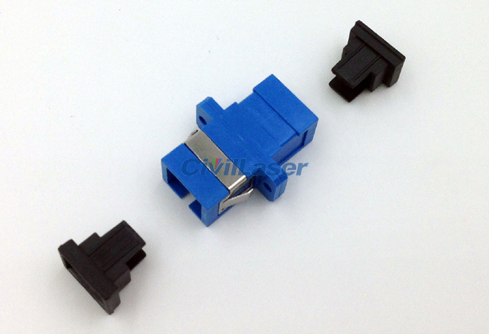 SC Fiber Optic Adapter Singal Mode Singal Core Azul Flange